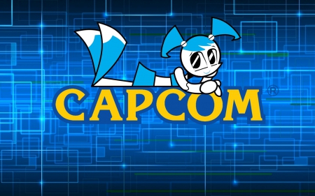 Capcom Logo with Jenny - Jenny Wakeman, My Life as a Teenage Robot, Cartoons, Nickelodeon, Android, Video Games, Robot, cute, Capcom, TV Series