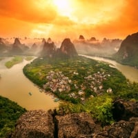 Falling Afternoon Over Yangshuo