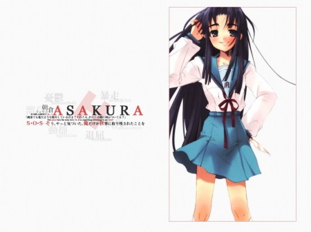 Asakura Ryouko - anime, Ryouko Asakura, Melancholy of haruhi suzumiya, uniform