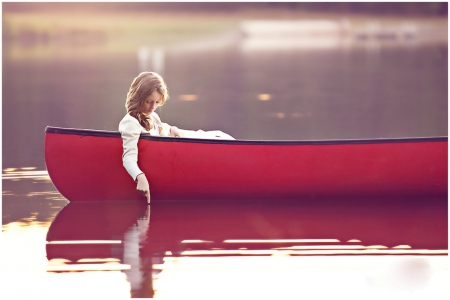 â™¥ - photography, girl, abstract, boat