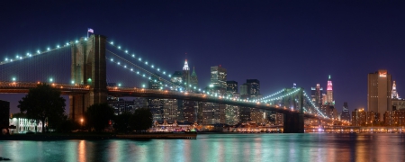 Brooklyn Bridge Panorama - hd, modern, panorama, brooklyn, bridge