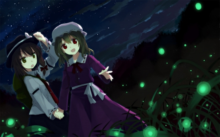 Friends - touhou, anime, girl, friends