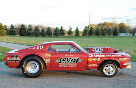 1969-Mustang-Mr-Gasket-Gasser - classic, ford, gassere, 1969