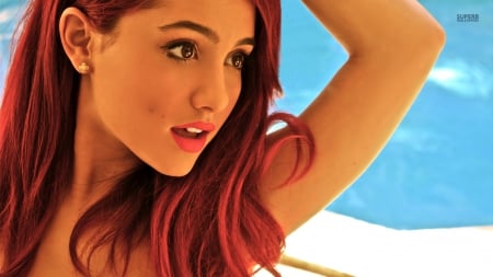 ariana - pose, redhead, beauty, model