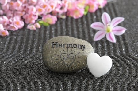 Harmony - flower, love, heart, zenstone