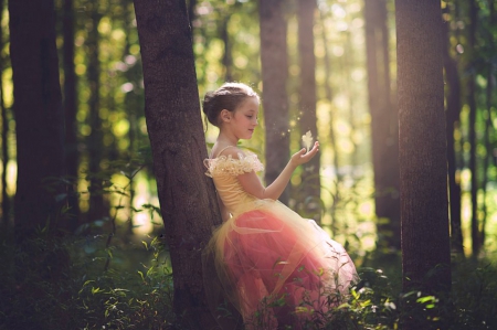 * - photography, forest, girl, magic