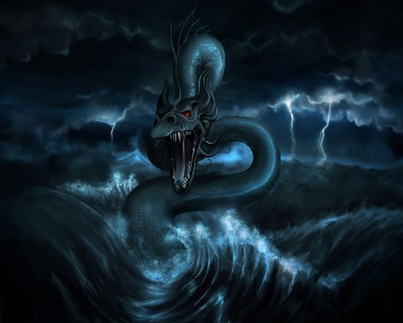 THE OCEAN GUARDIAN - ocean, guardian, lightning, dragon