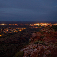 Alice Springs at night