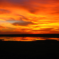 Sunset over Gunbalanya