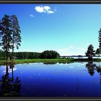 blue nature of finland