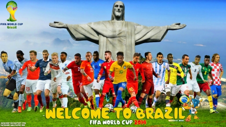 WELCOME TO BRAZIL - robben, Rio de Janeiro wallpaper, world cup 2014 wallpaper, neymar brasil wallpaper, BRAZIL wallpaper, cristiano ronaldo wallpaper, sergio ramos, mesut ozil, neymar, cristiano ronaldo, fifa world cup, rooney, world cup 2014, WELCOME TO BRAZIL, nike, neymar jr, Rio de Janeiro, spain, brazil 2014, wesley sneijder wallpaper, adidas, brazil, world cup wallpaper, 2014, Mario Balotelli, BRAZIL, lionel messi