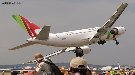 Airbus - A310, Plane, Low, Airbus, Flying