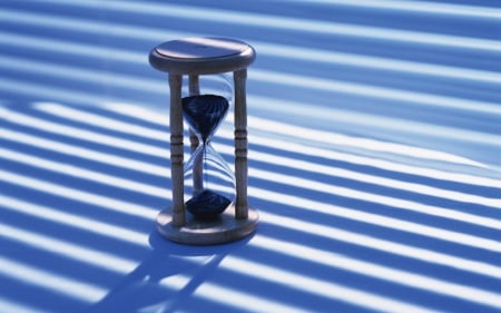 Summer time - summer, blue, time, hourglass, sand, stripes