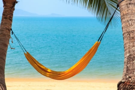 â™¥Hammockâ™¥ - vacation, beach, hammock, tropical, summer, sea