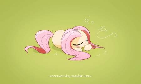 Sleepy Fluttershy - pony, fluttershy, friendship is magic, cartoon, my little pony