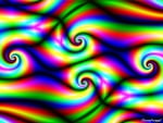 RAINBOW ABSTRACT TWIRLS