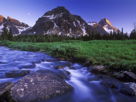 Windows Globalization - nature, mountain, grass, river