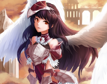 angel - wings, beauty, girl, angel