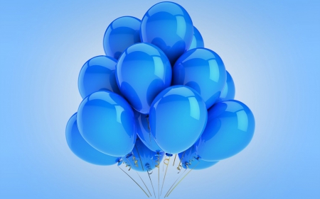 Free Free - sky, blue balloons, peaceful, photography, beautiful, blue, colorful