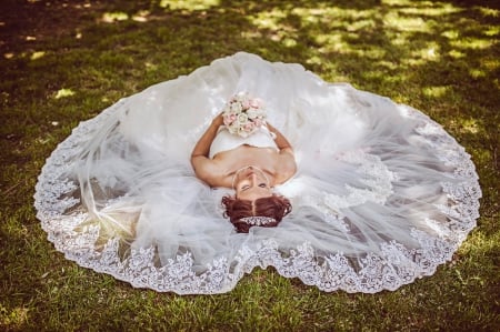 * Bride * - white dress, dreamer, bride, beautiful, wedding, love