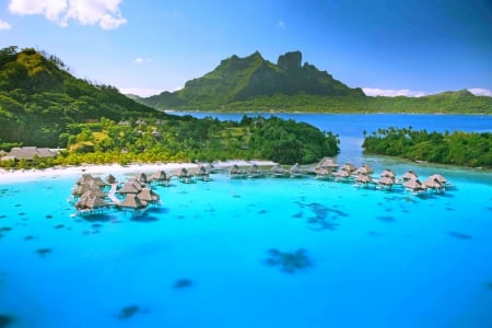 Crystalline Turquoise Waters Of Bora Bora