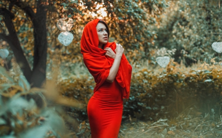 â€¢â™¥â€¢.â€¢*áƒ¦â™¥áƒ¦*â€¢.â€¢â™¥â€¢ - red, femle, lady, people, beauty, model