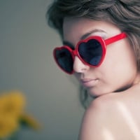 heart shape sunglasses