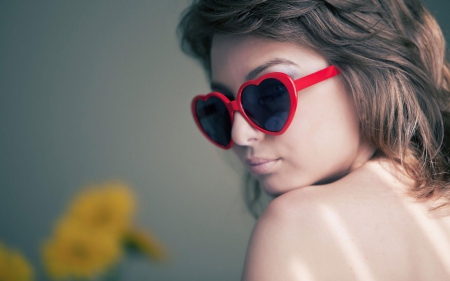 heart shape sunglasses - beauty, heart, shape, sunglasses