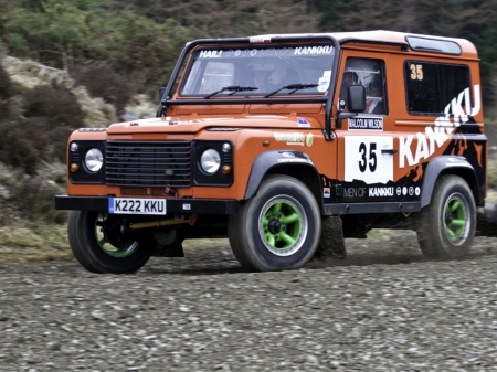 Land Rover Defender - rally, thrill, offroad, 4x4