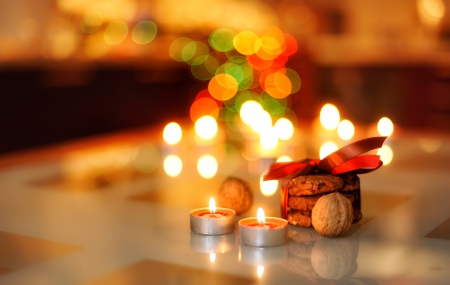 Bokeh - bokeh, xmas, candles, light, magic christmas, christmas, merry christmas, chistmas candles, splendor