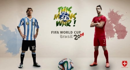 This Means War - this means war, football, fifa, brasil, hd, ronaldo, brazil, messi, 2014, wallpaper