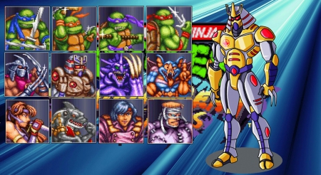 TMNT Tournament Fighters - Chrome Dome - super nintendo, tv series, teenage mutant ninja turtles tournament fighters, robot, teenage mutant ninja turtles, android, cartoons, chrome dome, video games, comic books