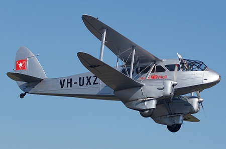 De Havilland DH-89A Domini - short haul, bi plane, 1930s, passenger