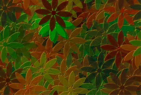 In The Jungle - flowerjungle, brown, green, digital, flowers