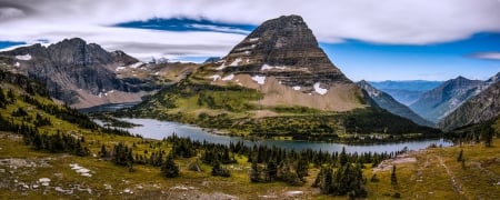 Glacier Nat'l. Park, Montana - park, mountains, usa, river