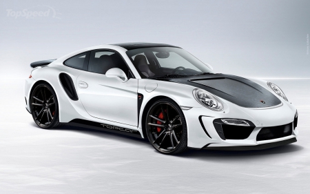 2014-Porsche-911-Turbo-Turbo-S-Stinger-GTR-By-TopCar - 2014, white, gtr, black wheels