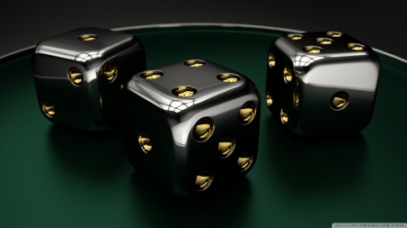 3D Dice - dice, dark, 3d, hd, abstract, ab