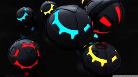 Colorful Balls - Balls, Colorful, HD, 3D, Abstract