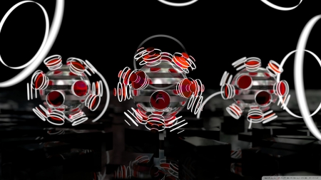 Focused Spheres - HD, 3D, Sphere, Focused, Abstract