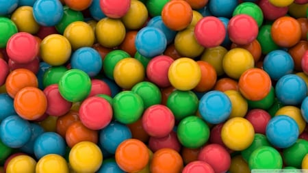 Colorful Balls - Balls, Colorful, HD, 3D, Abstract