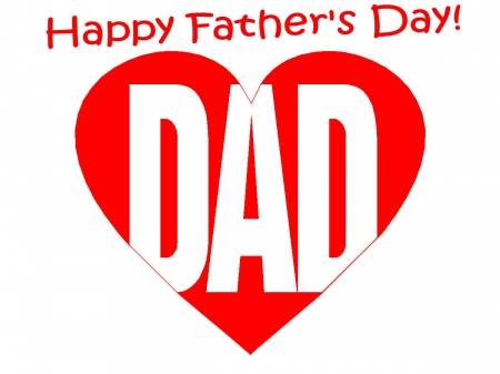 Fathers Day Heart - fun, fathers day, signs, love, dad, hearts, family