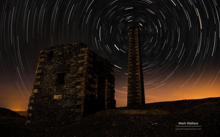 Snuff the wind - sky, stars, landscape, photography, monumentum, wallpaper, wind, hd, abstract, castle, dawn, moment, architecture, dusk, scene