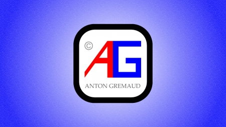 AG Wallpaper # 1 - anton, gremaud, blue, 1600 x 900, grimwald, 7218, logo