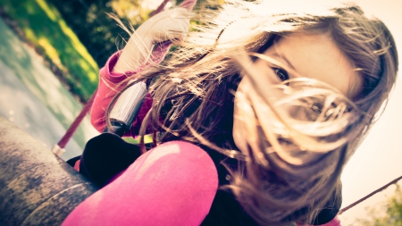 day of happines - mood, girl, pink, happy