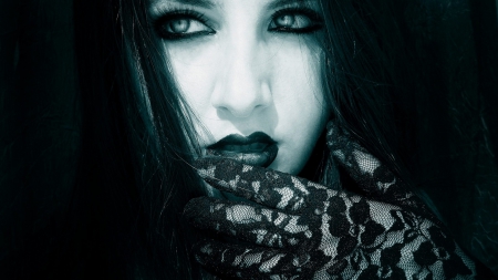 gothic - bw, gothic, gloves, soul