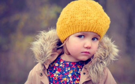 cute girl - winter, cap, look, sweater