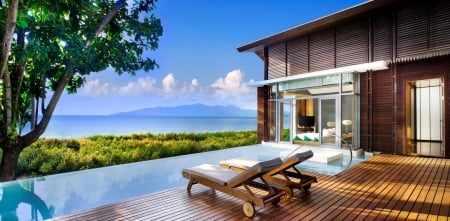 amazing resort lodge in thailand - pool, view, lodge, sea, resort