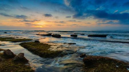 sunset - cool, fun, beach, sunset, ocean, nature