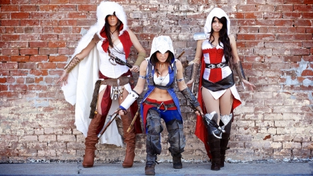 Assassins Creed cosplay - girl, assassins creed, brunette, photo, cosplay