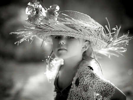 My new hat - cute, girl, hat, new